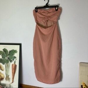 Privacy Please pink strapless dress